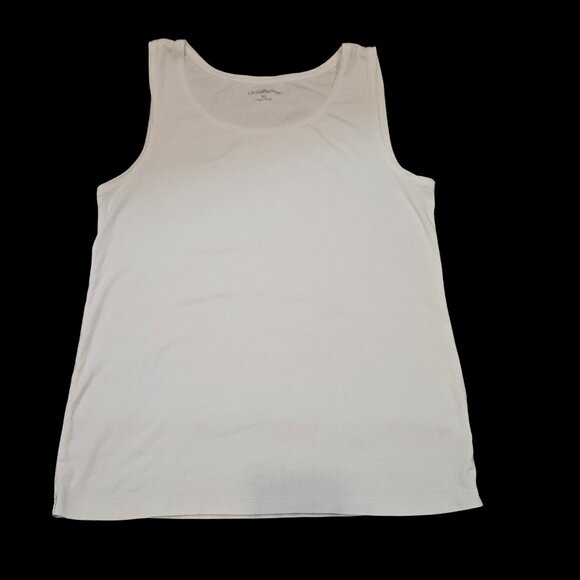 Croft & Barrow White Tank Top – Size XL – Classic Sleeveless Basic - Picture 1 of 4
